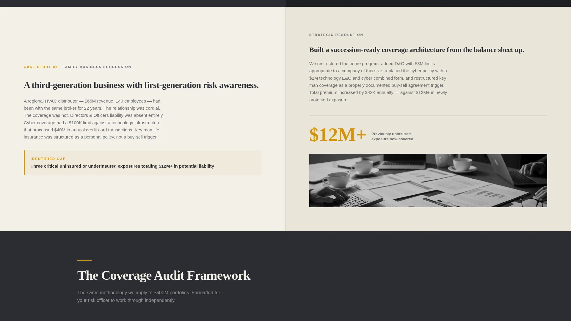 Insurance Consulting Landing Page Template