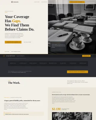 Insurance Consulting Landing Page Template