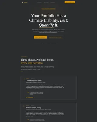 Insurance Sustainability Consultant Landing Page