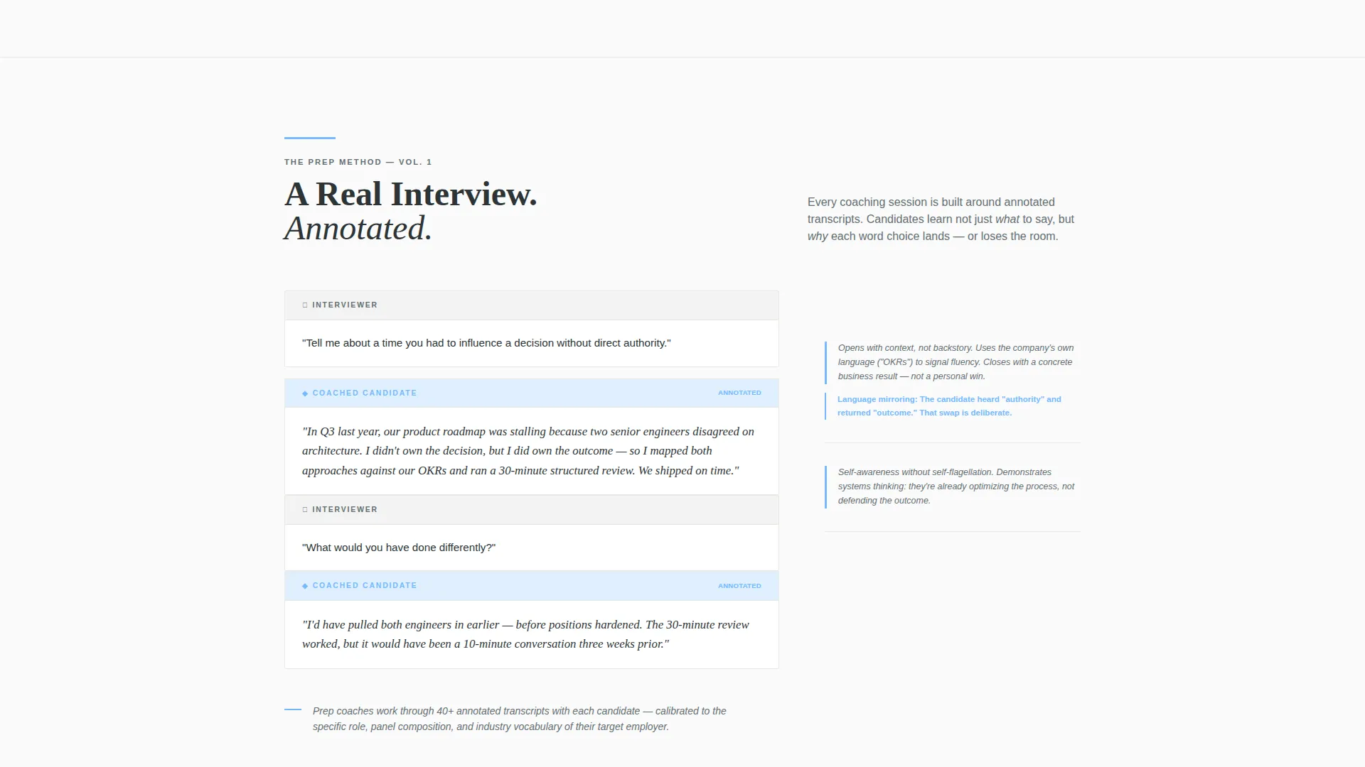 Interview Coaching Landing Page Template for B2B Partnerships
