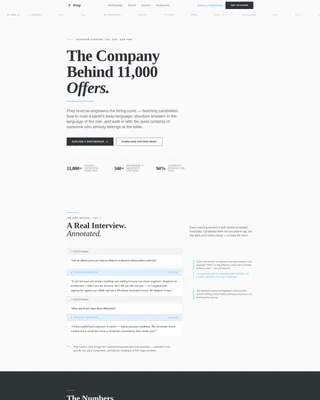 Interview Coaching Landing Page Template for B2B Partnerships