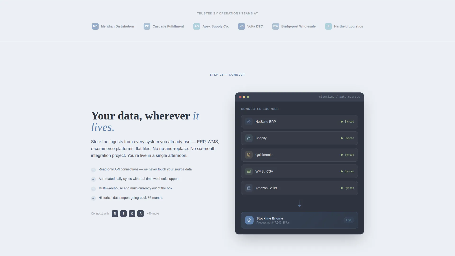 Inventory Optimization Landing Page Template