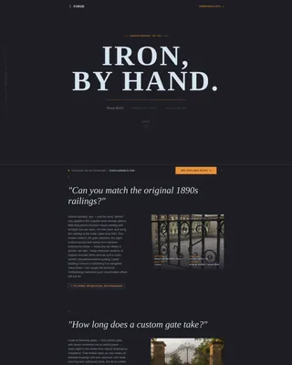 Specialist Ironworker Business Appointment Booking Website Template