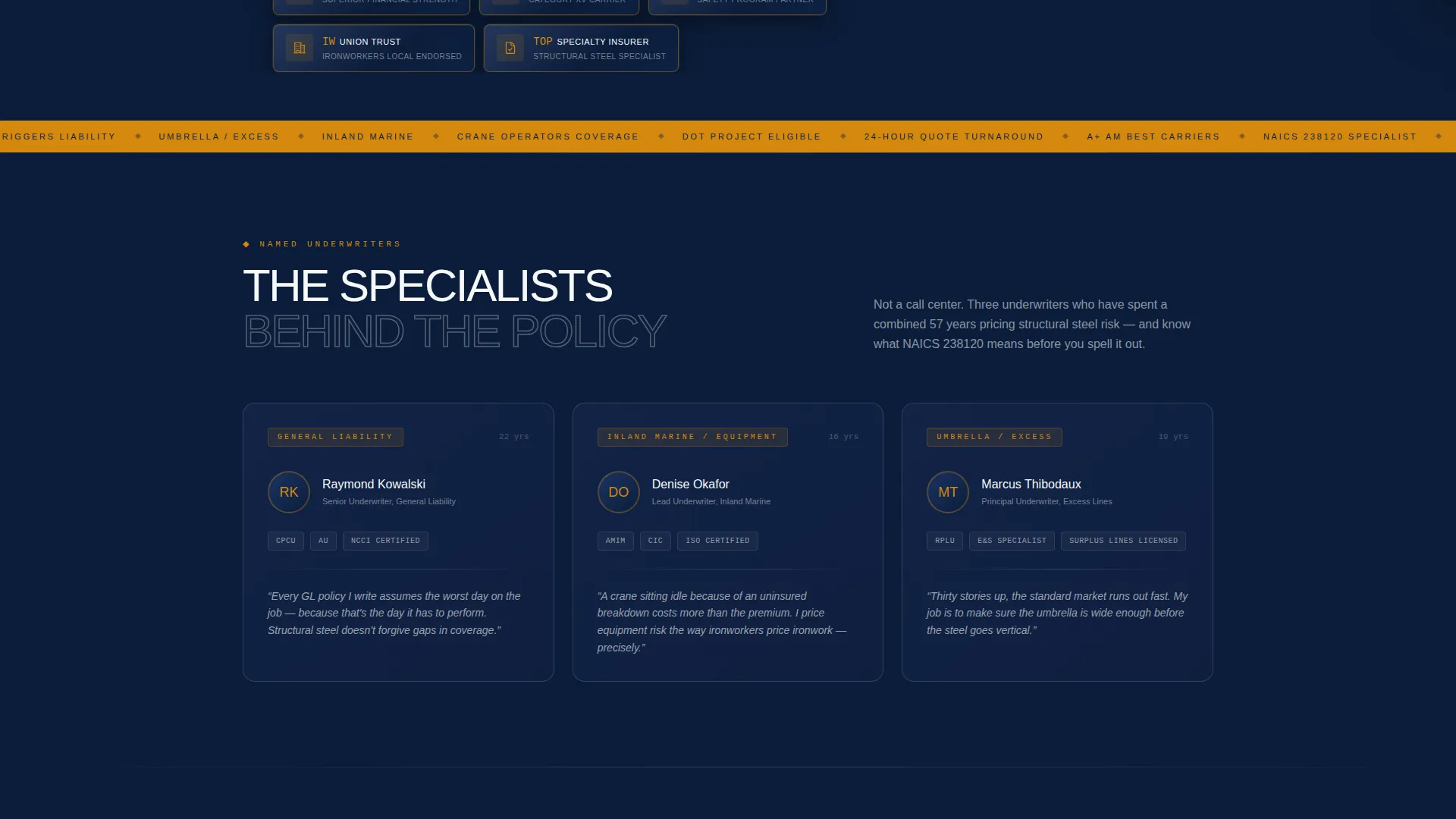 Ironworker Business Comparison Website Template