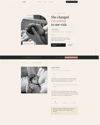 Lactation Consultant Booking Website Template