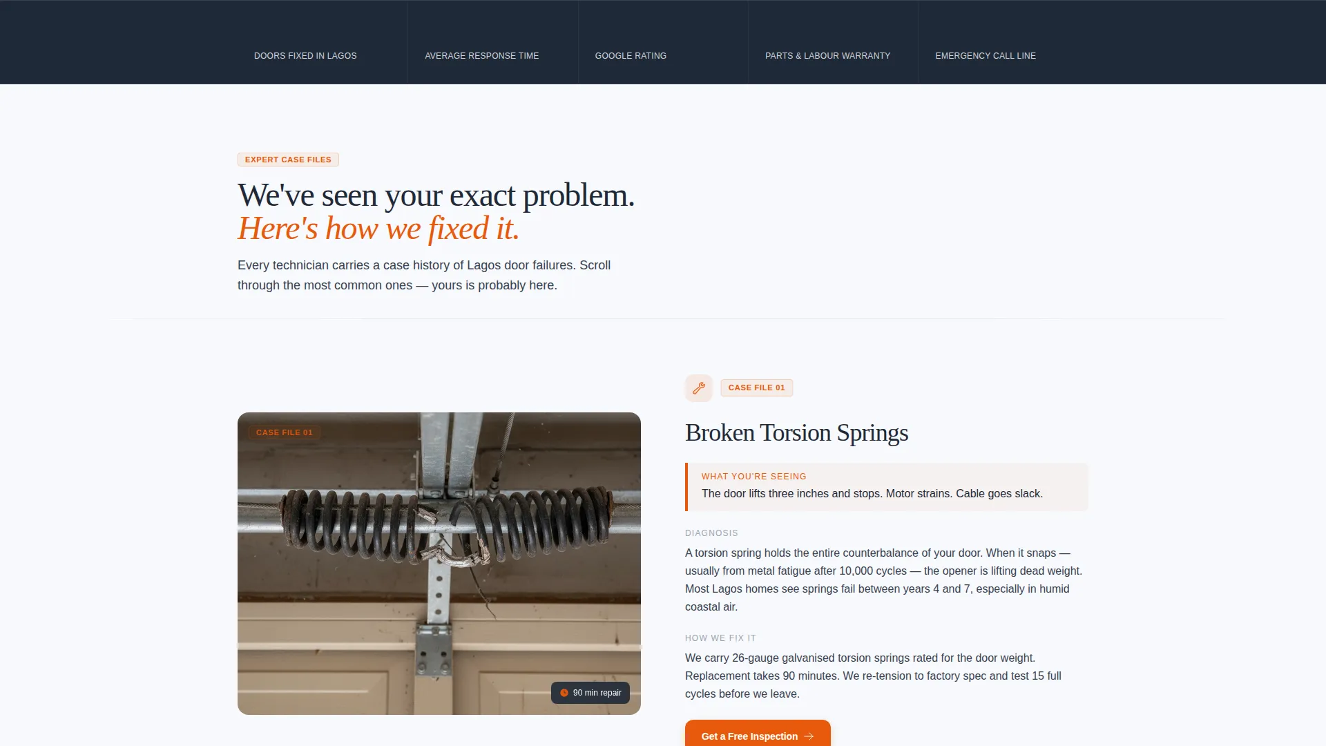 Reliable Garagedoor | Free Website Template | Rocket