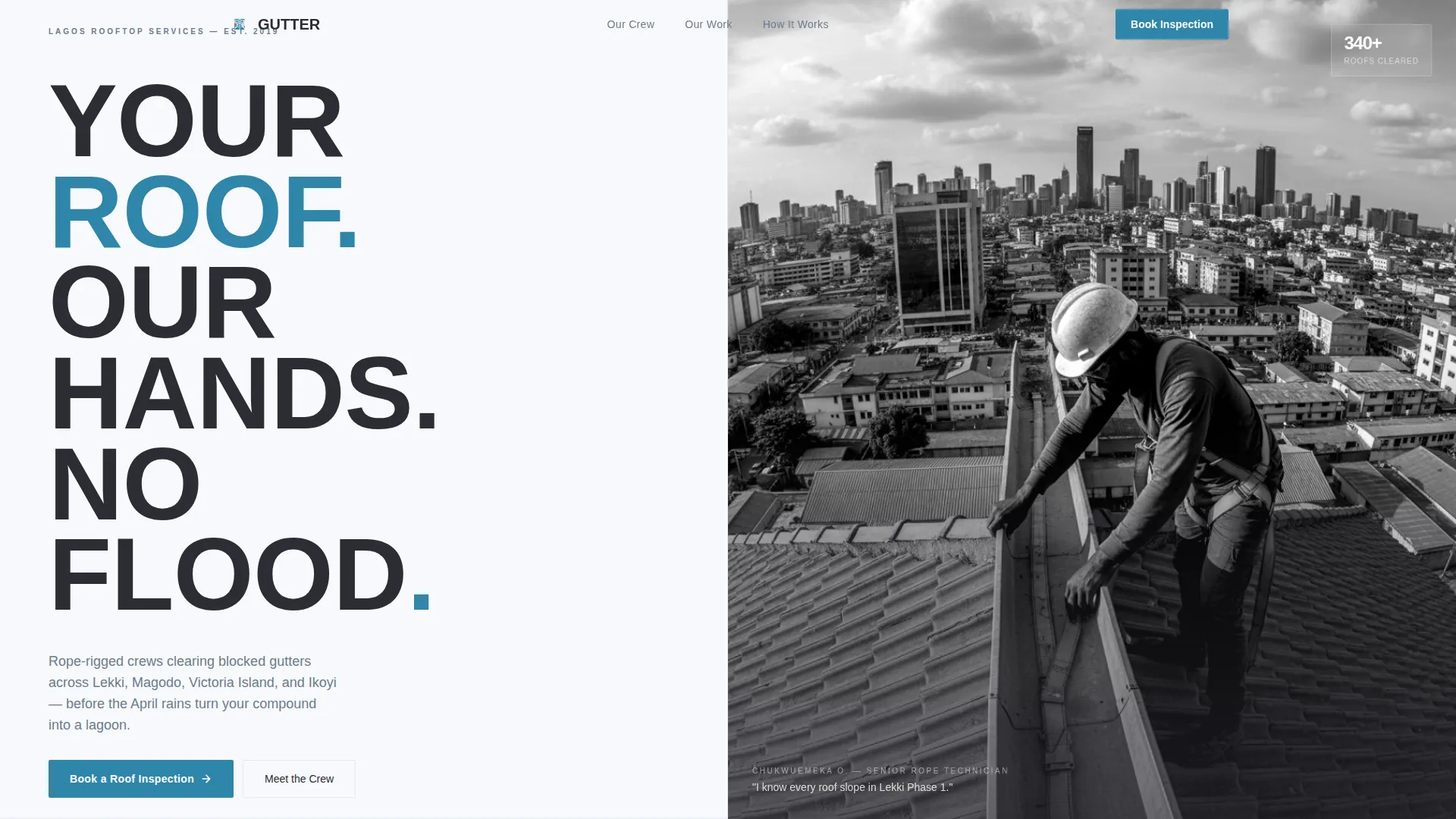 Trusted Guttercleaning | Free Website Template | Rocket