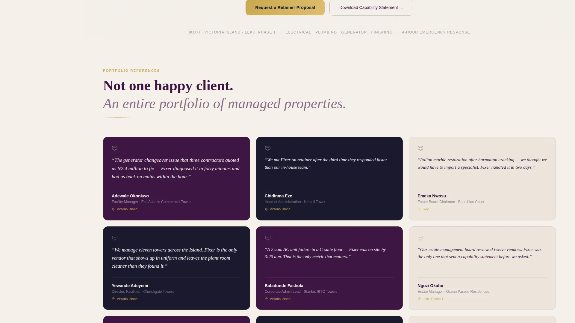 Elite Handyman | Free Website Template | Rocket