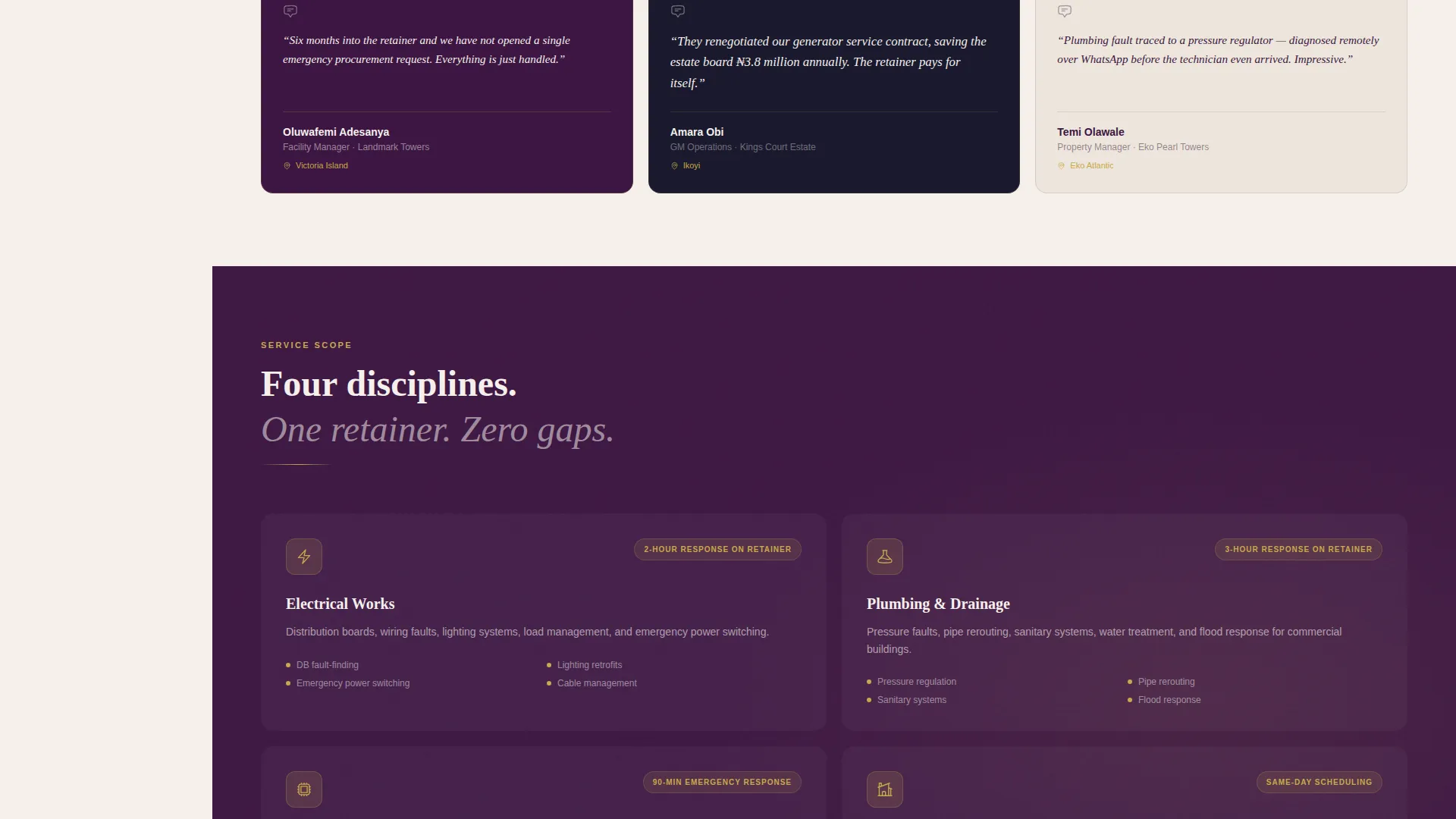 Elite Handyman | Free Website Template | Rocket