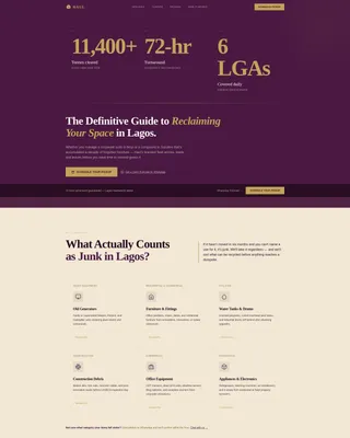 Efficient Debris Removal | Free Website Template | Rocket