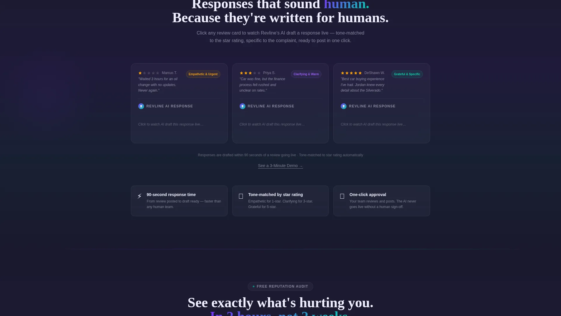 Automotive Review Management Landing Page Template