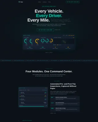 Safety Management Landing Page Template | Dashboard Pro