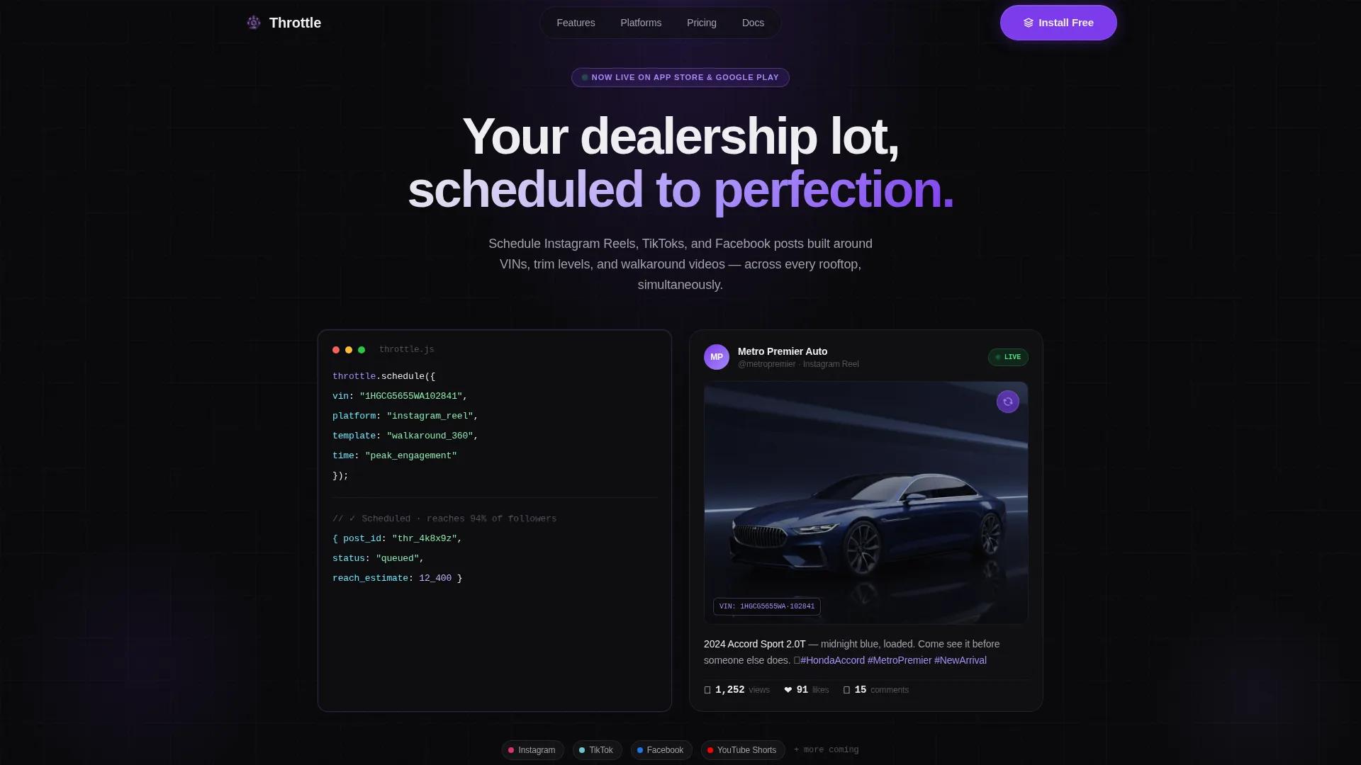 Modern Automotive Landing Page Template