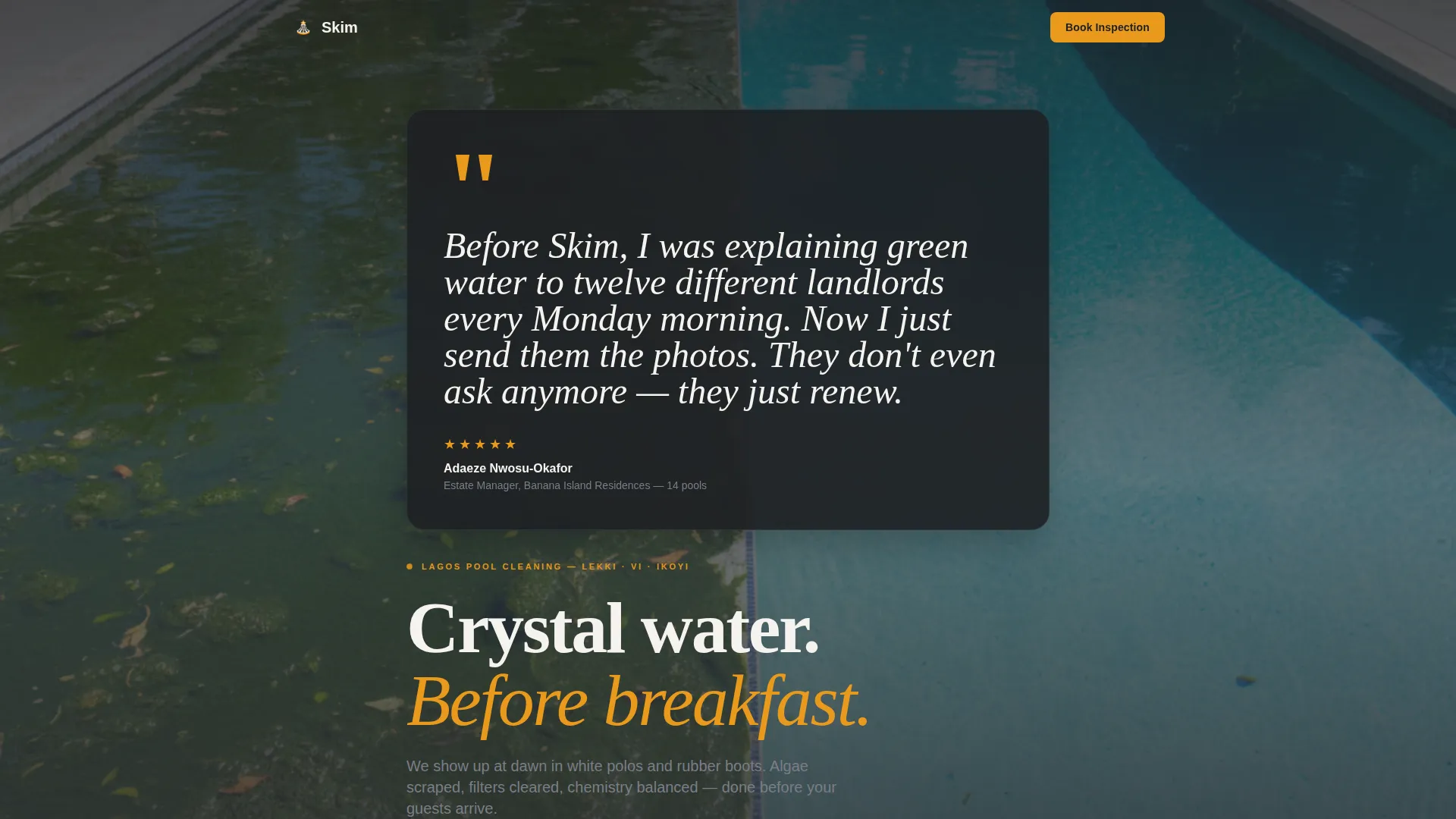 Trusted Poolcleaning | Free Website Template | Rocket