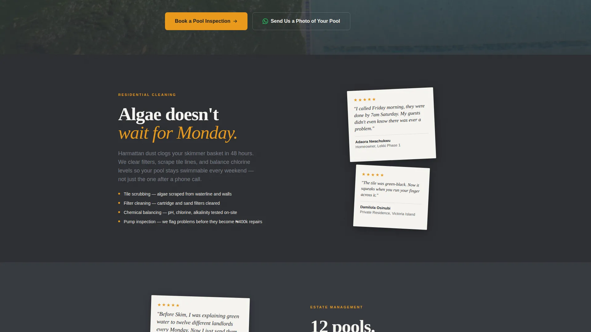 Trusted Poolcleaning | Free Website Template | Rocket