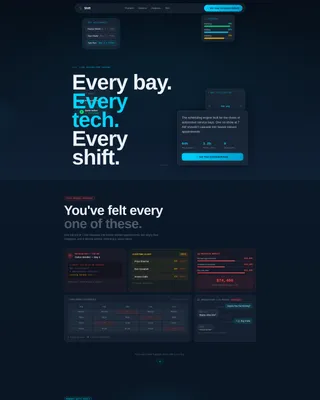 Automotive Staff Scheduling Landing Page Template