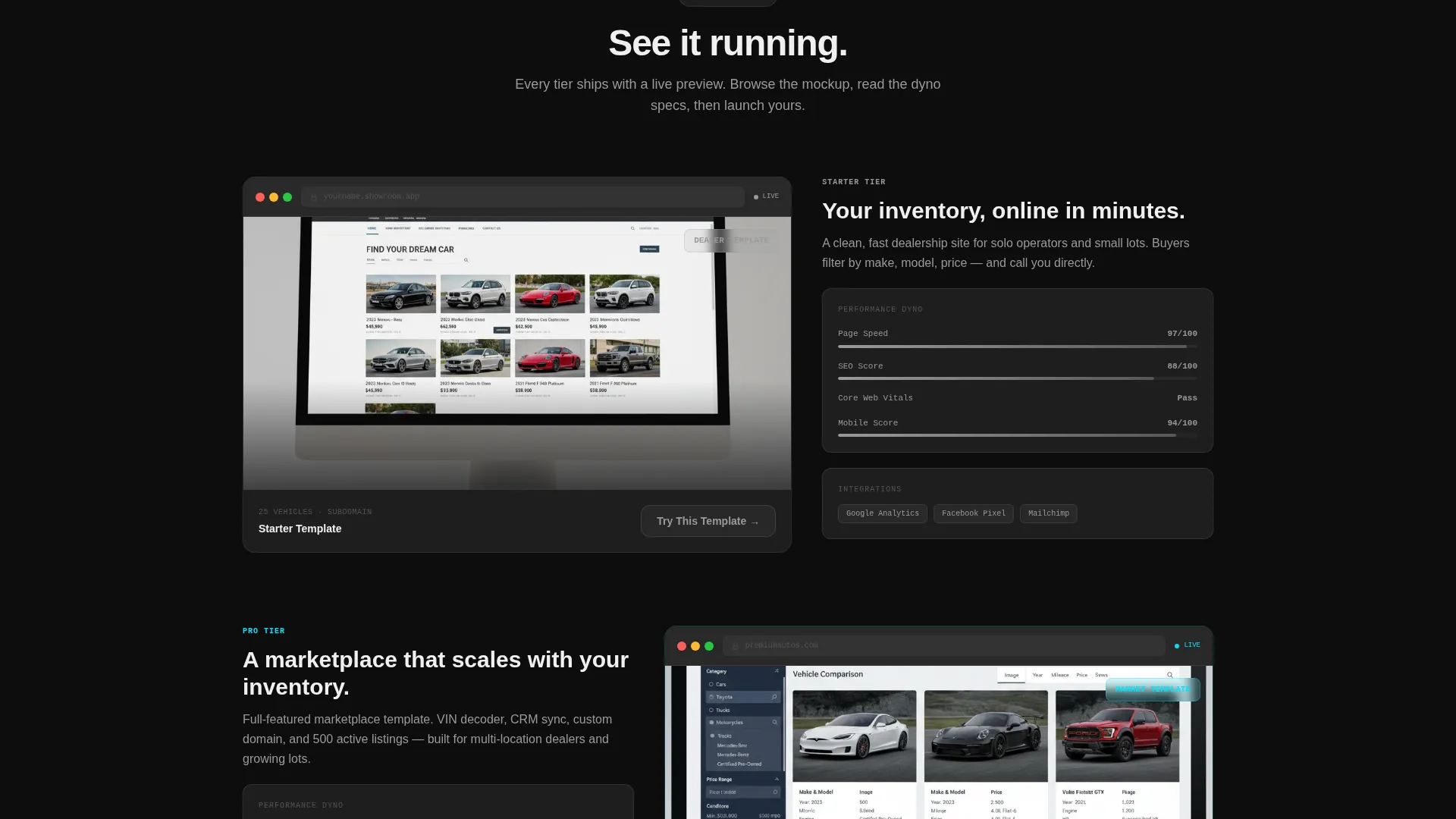 Premium Automotive Landing Page Template