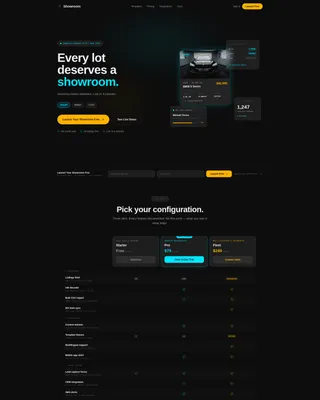 Premium Automotive Landing Page Template