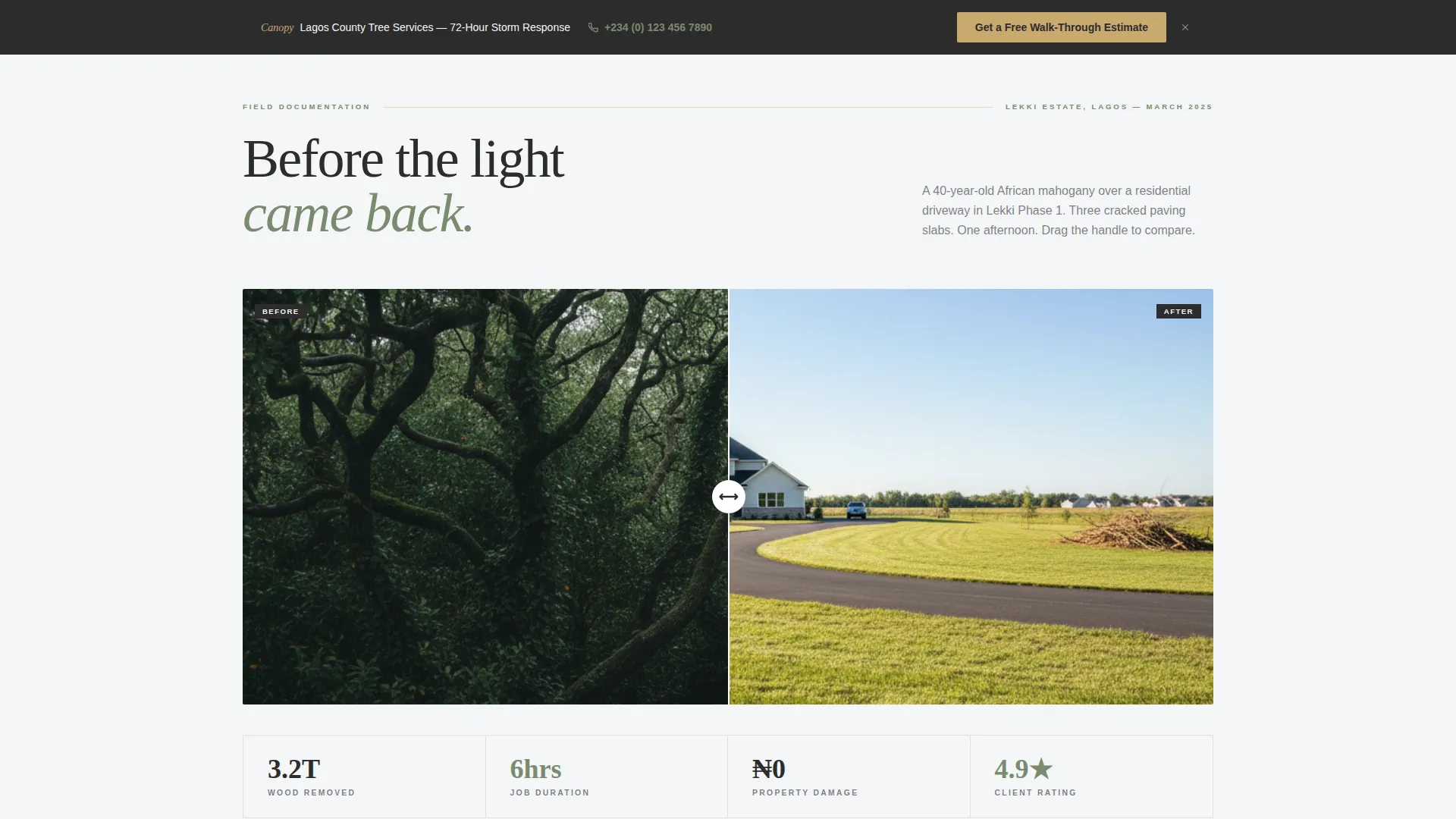 Editorial Treeservice | Free Website Template | Rocket