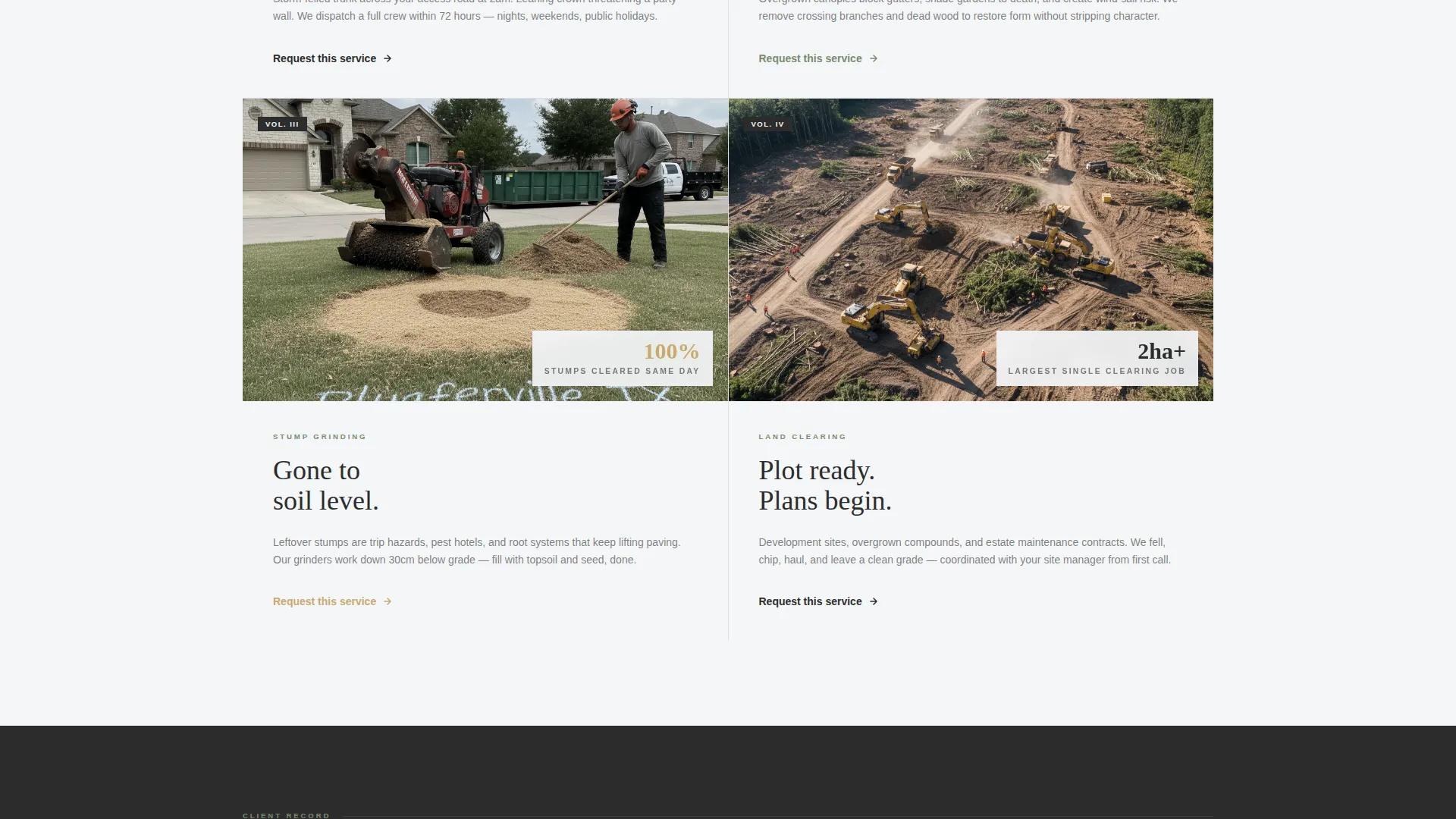 Editorial Treeservice | Free Website Template | Rocket