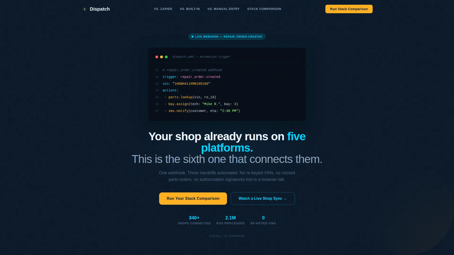 Automotive Software Specialist Professional Website Template