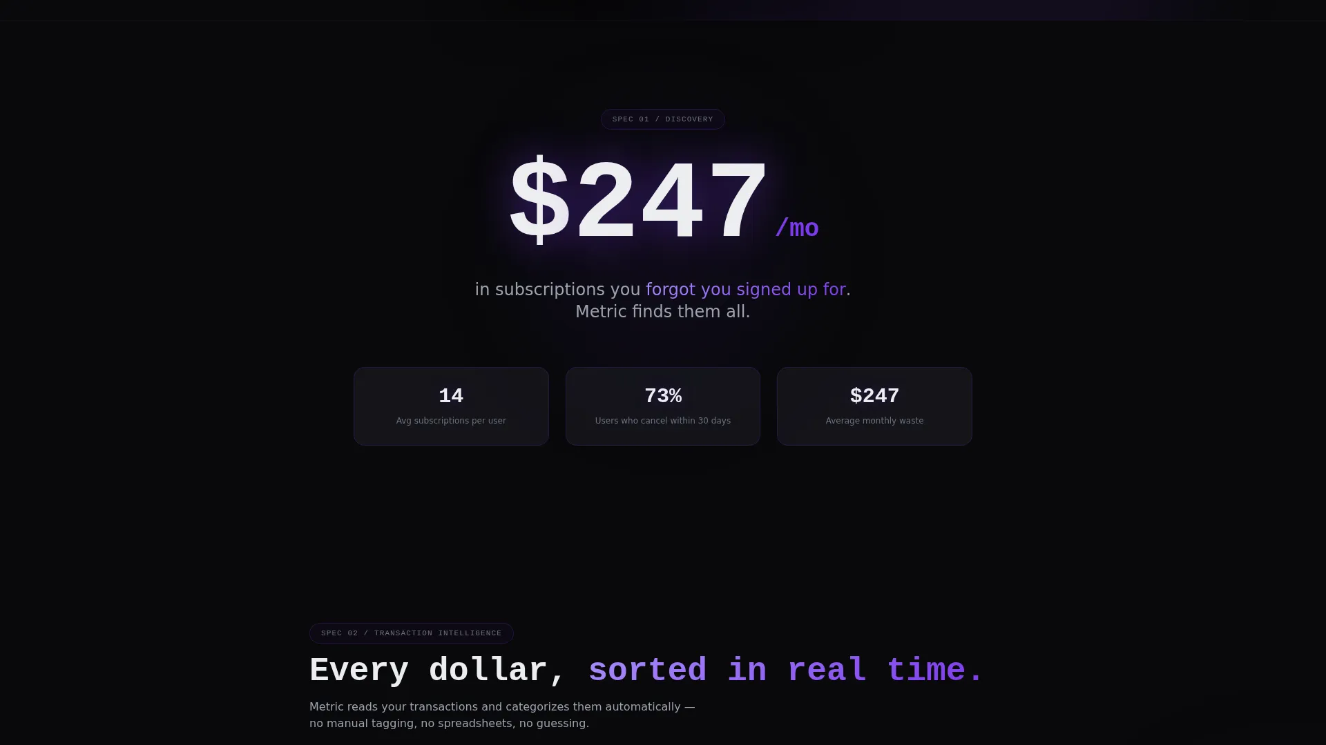 Fintech Startup Landing Page Template
