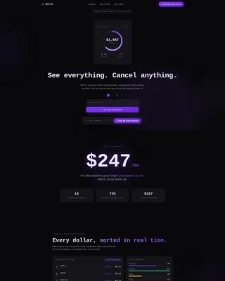 Fintech Startup Landing Page Template