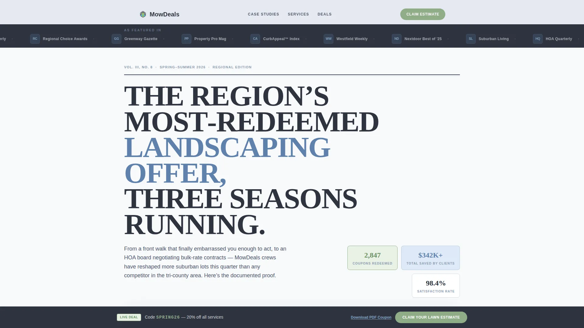 Landscaper Marketing Blog & Content Website Template