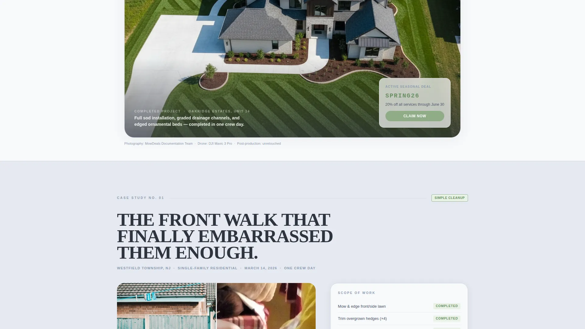 Landscaper Marketing Blog & Content Website Template