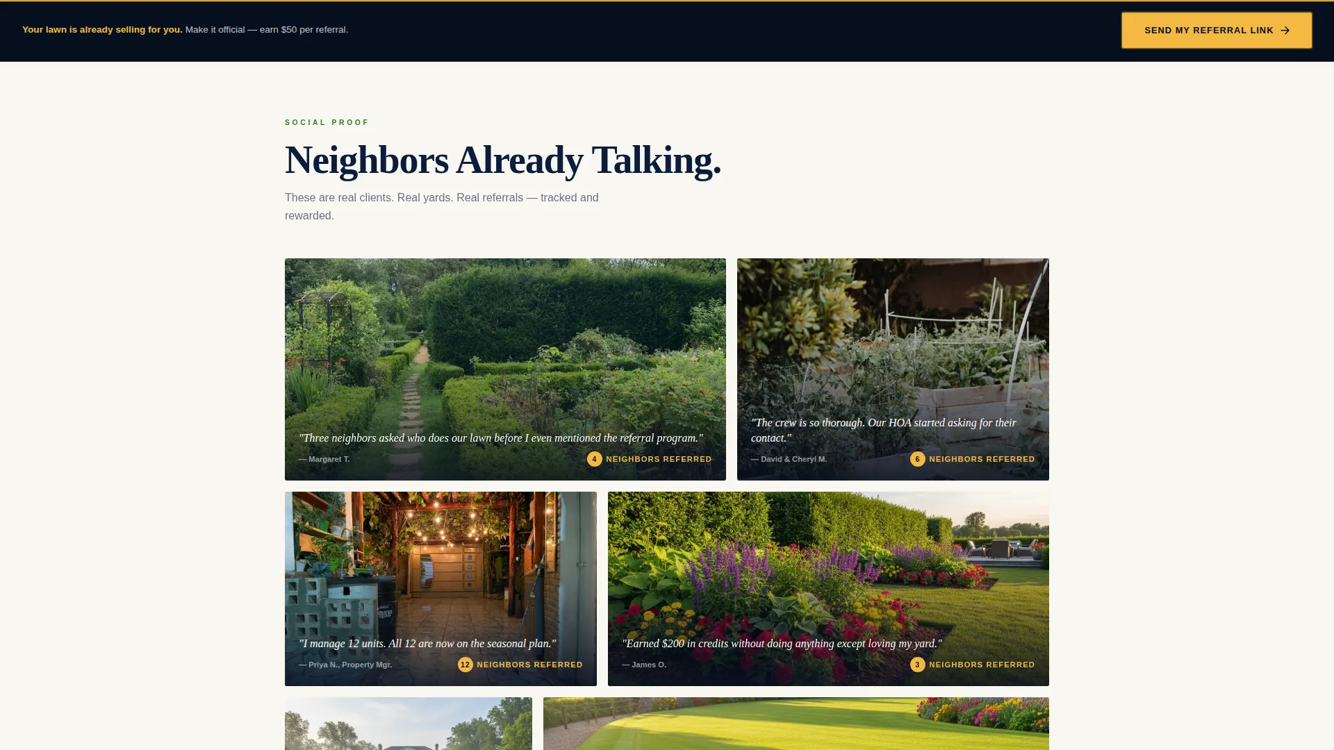 Specialist Landscaper Marketing Appointment Booking Website Template