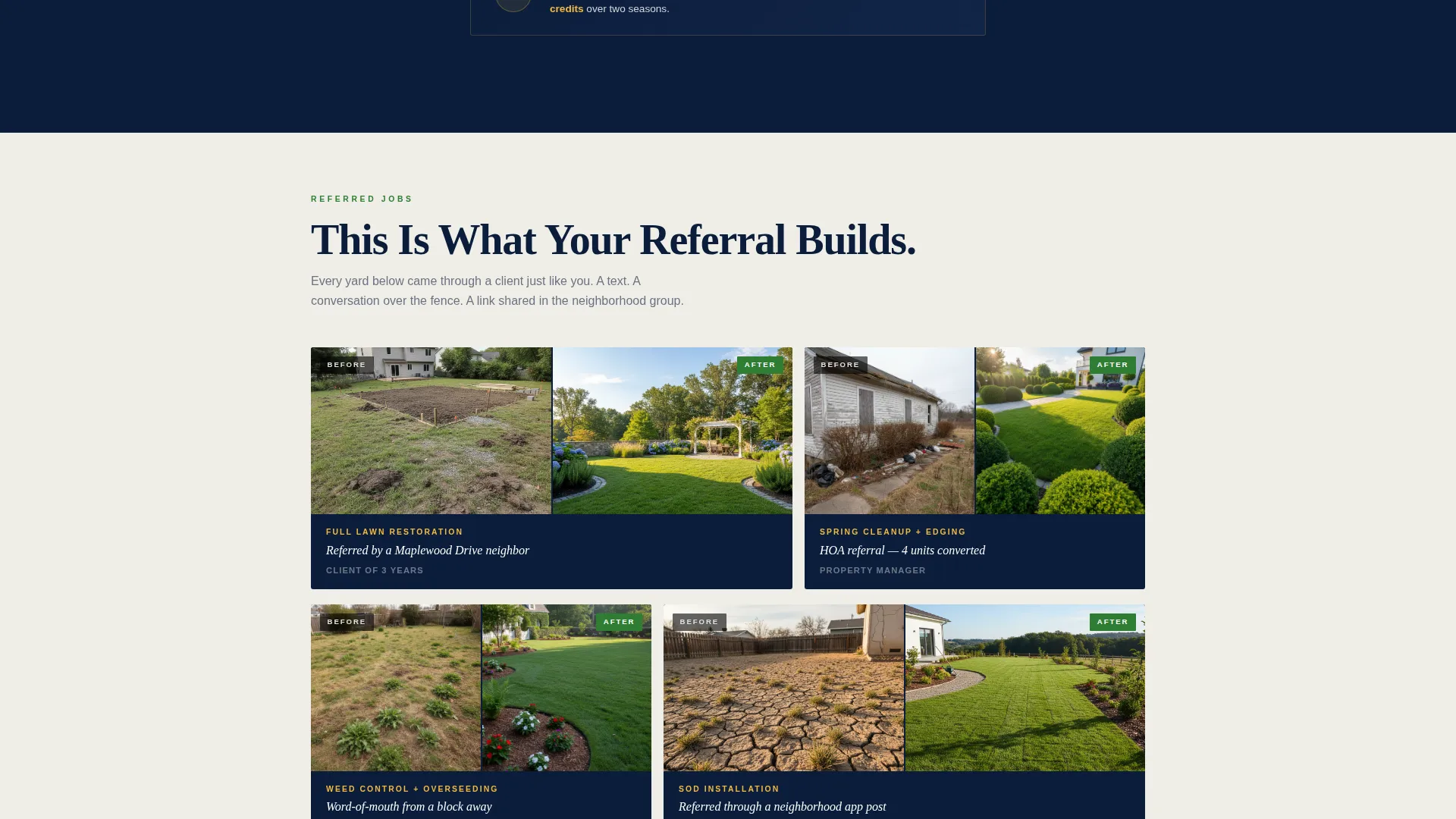 Specialist Landscaper Marketing Appointment Booking Website Template
