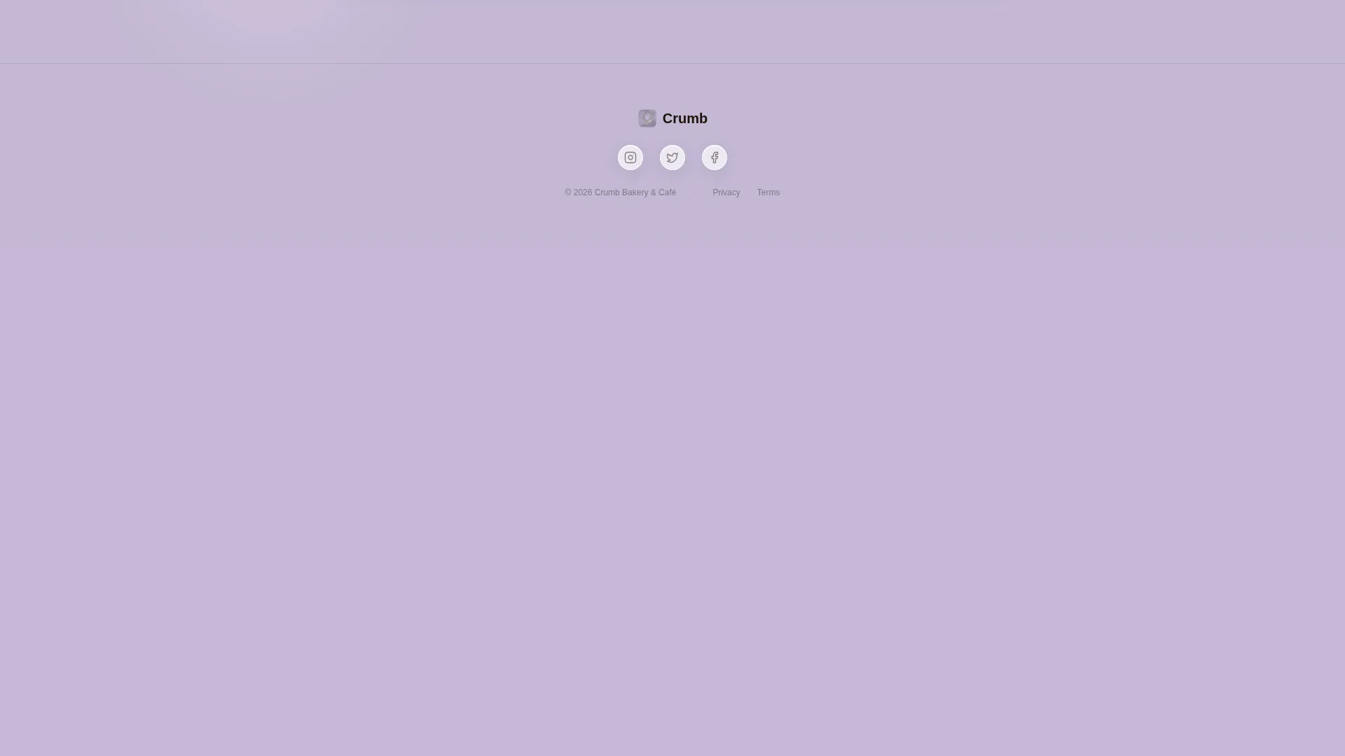 Glassmorphic Bakery Café 404 Error Landing Page Template