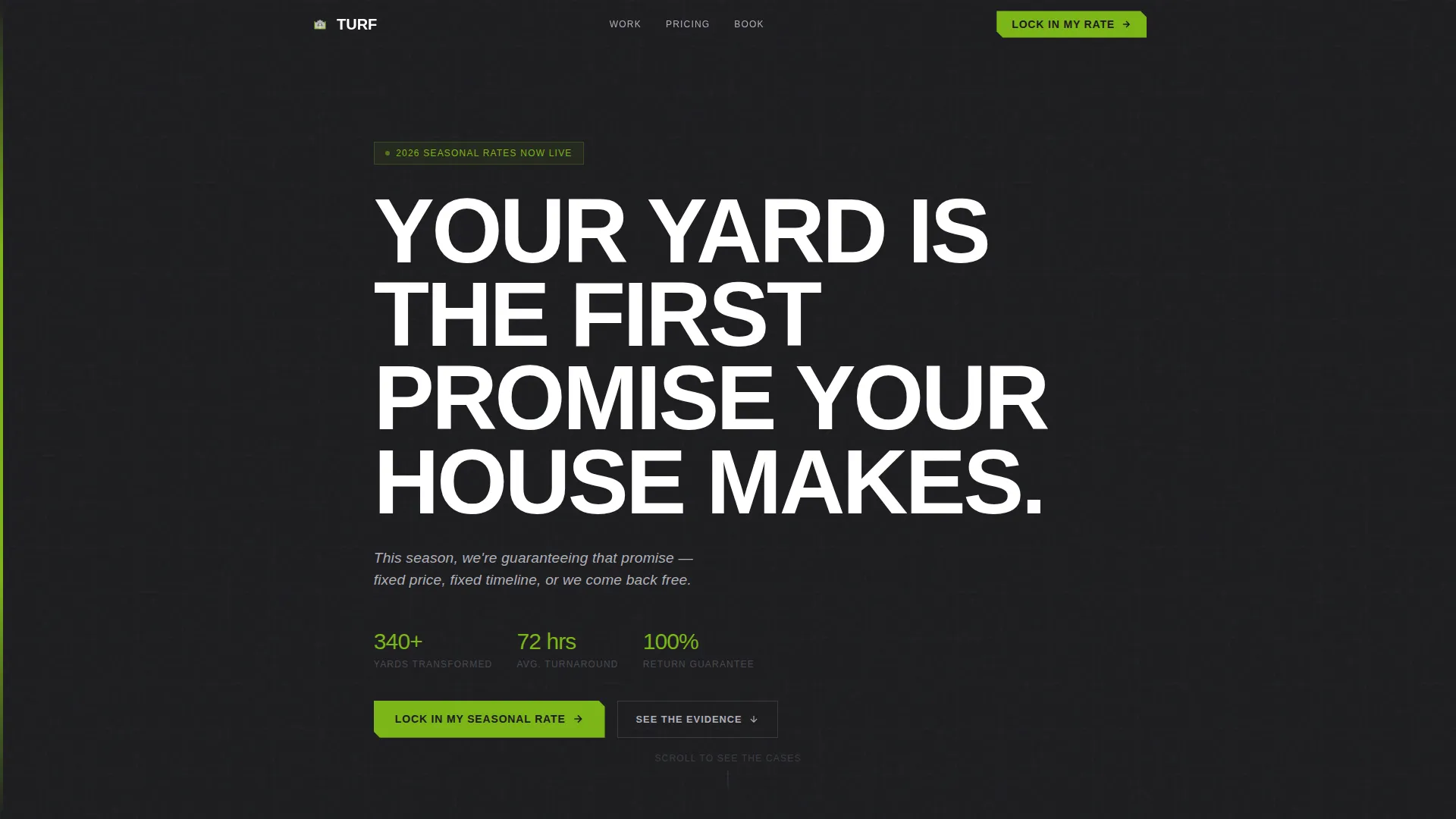 Landscaper Marketing Pricing Website Template