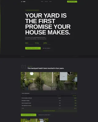 Landscaper Marketing Pricing Website Template