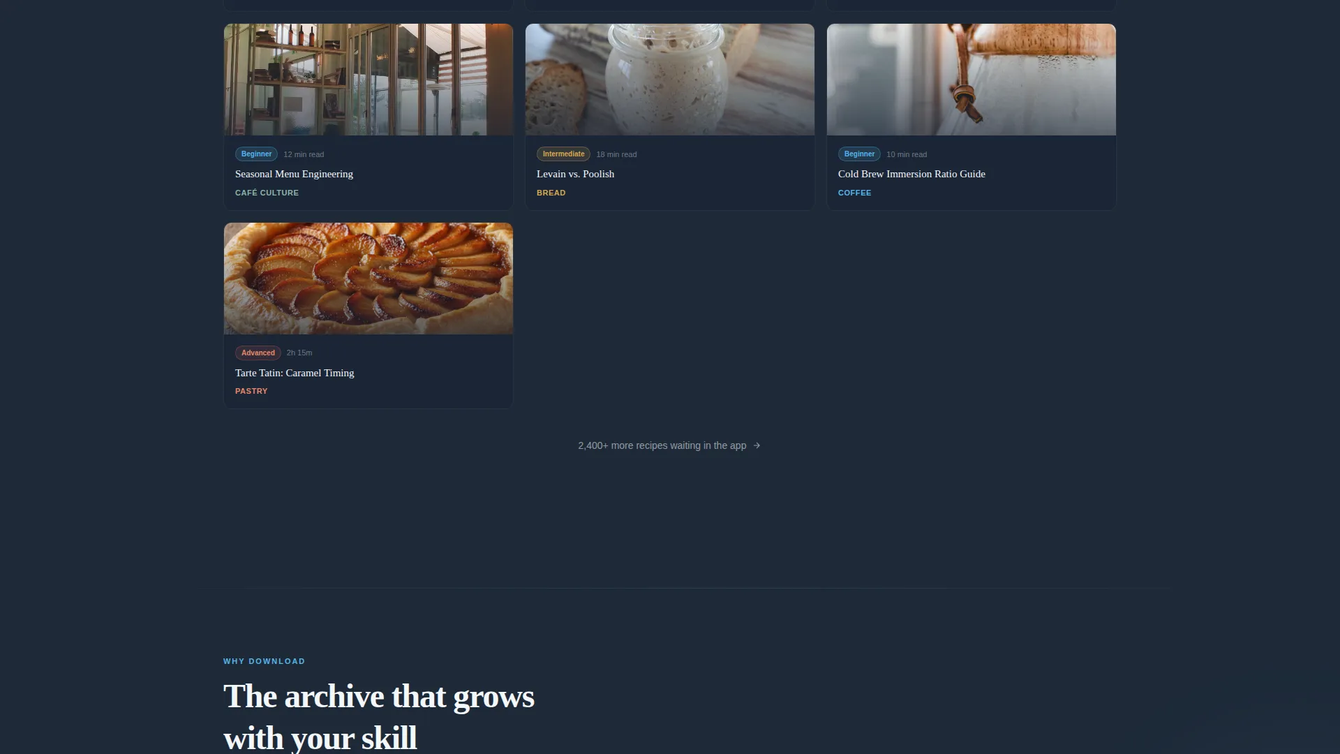 Modular Bakery & Café App Landing Page Template