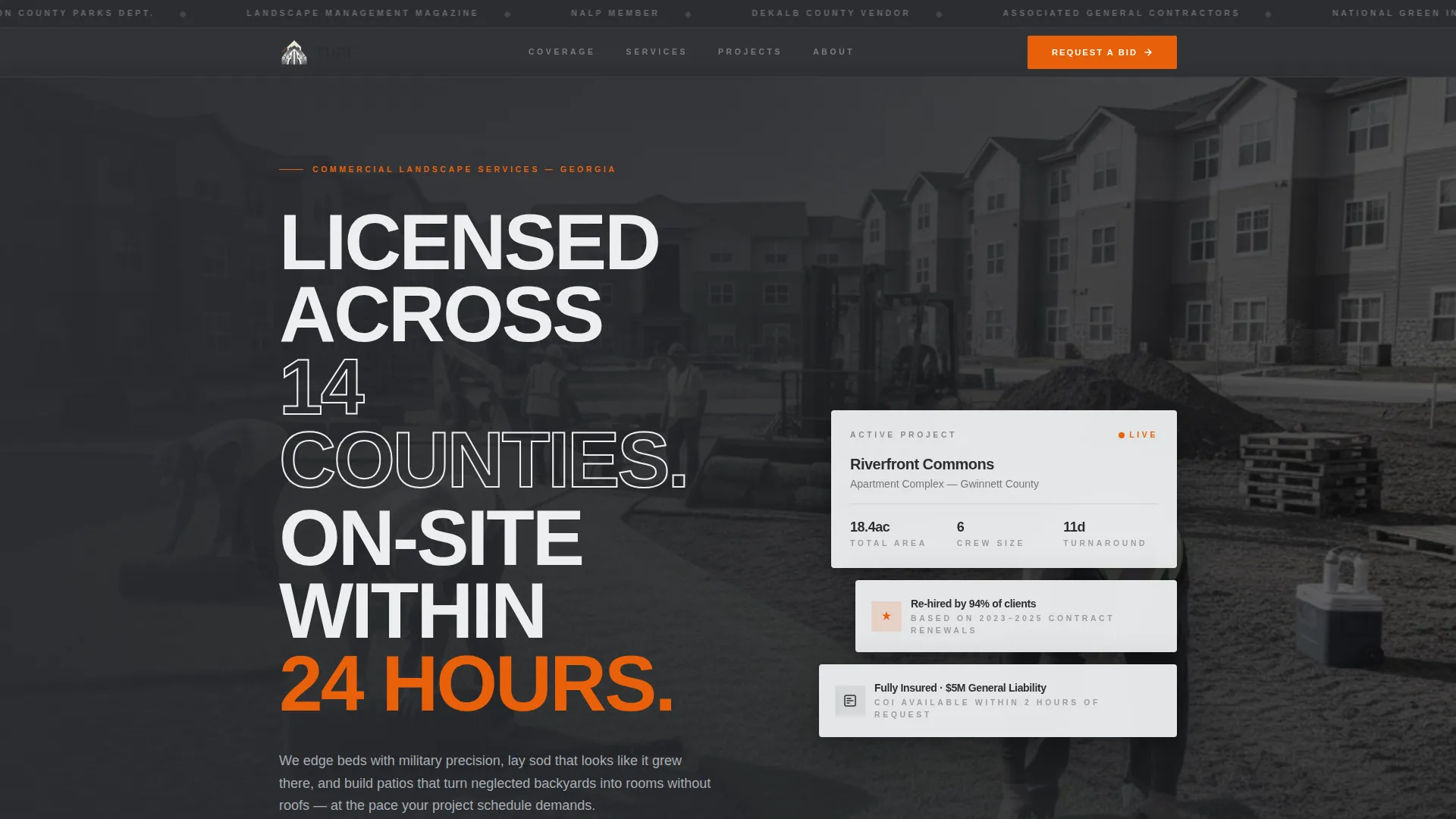 Landscaper Professional Website Template