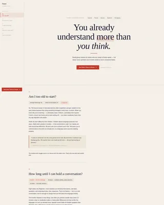 Language School Marketing FAQ & Common Questions Website Template