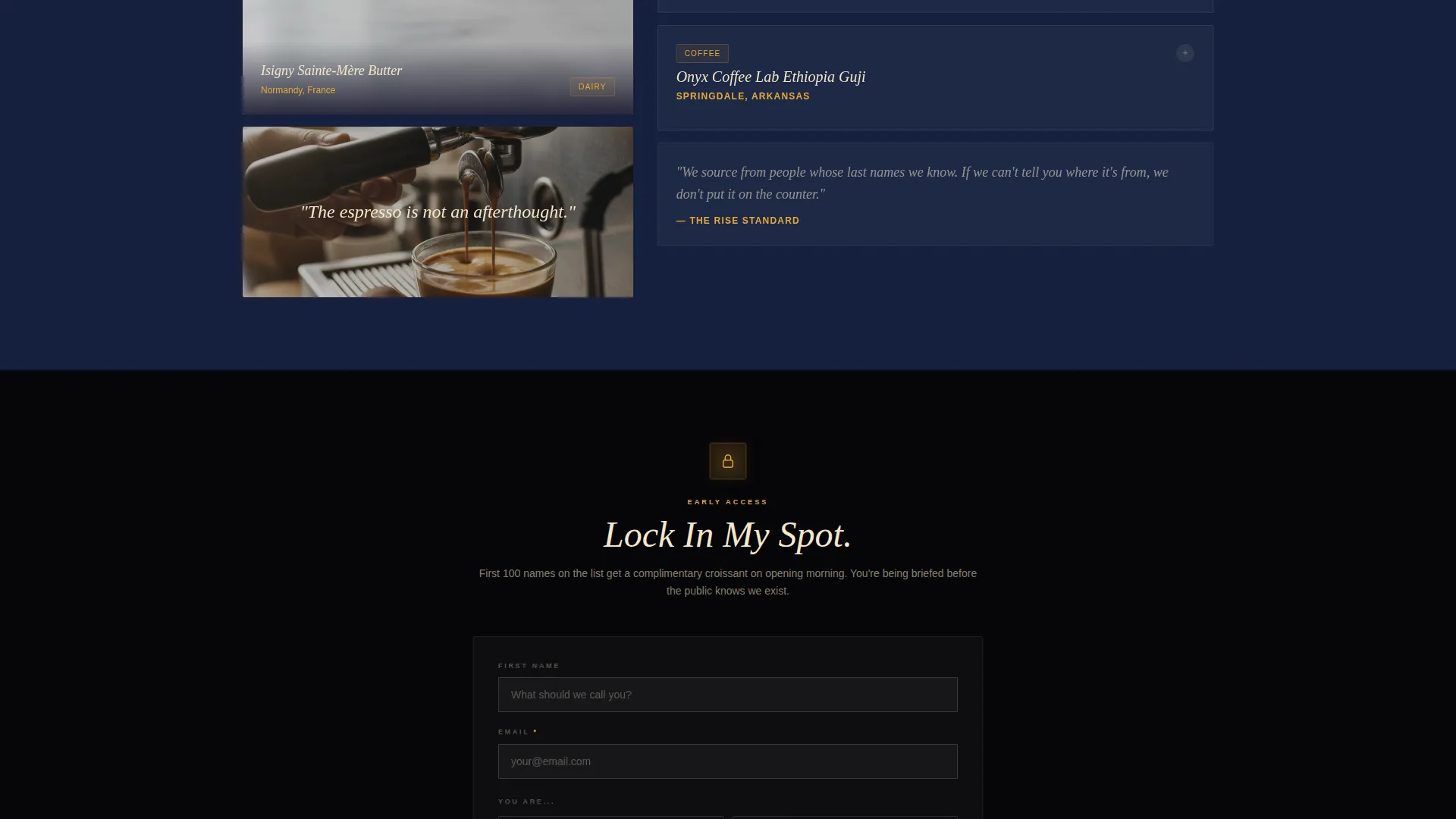 Bakery & Café Coming Soon Landing Page Template