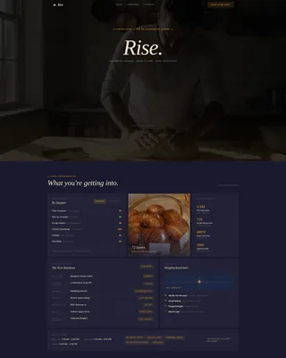 Bakery & Café Coming Soon Landing Page Template