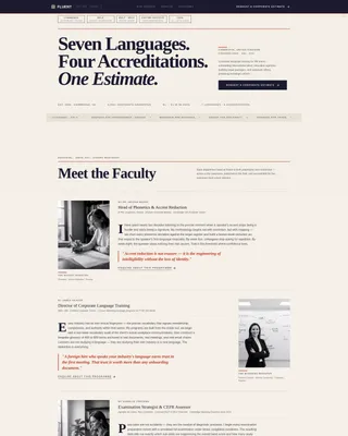 Language School Marketing Directory Website Template