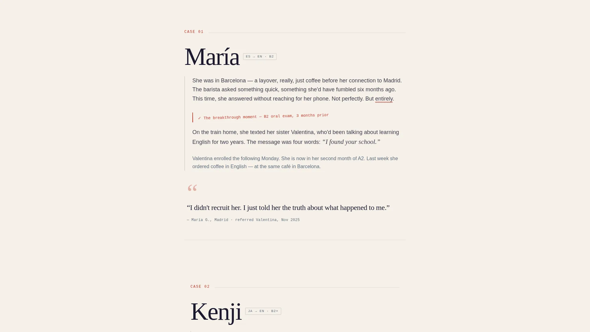 Specialist Language School Marketing Professional Website Template