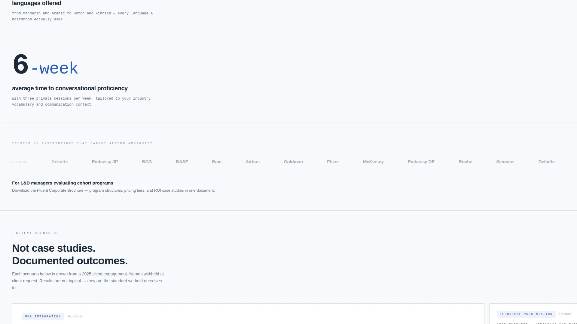 Language School Marketing Pricing & Packages Website Template