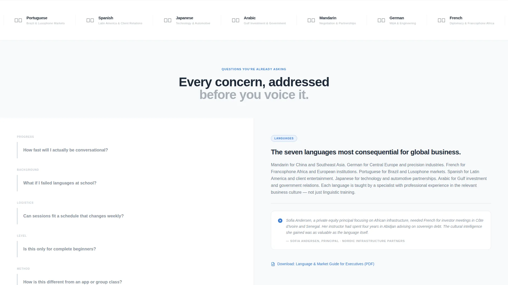 Language Teacher Booking Website Template