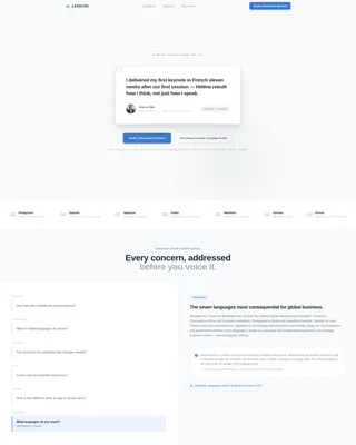 Language Teacher Booking Website Template
