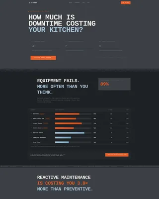 Brutalist Bakery Maintenance Landing Page Template