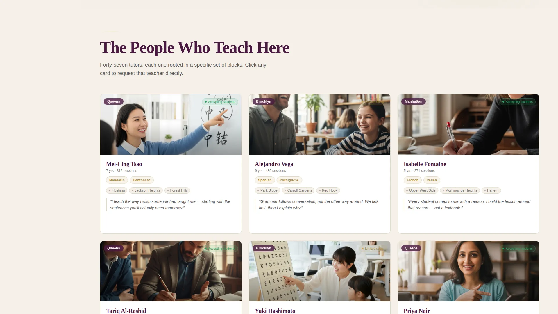 Language Teacher Professional Website Template