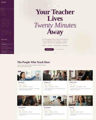 Language Teacher Professional Website Template