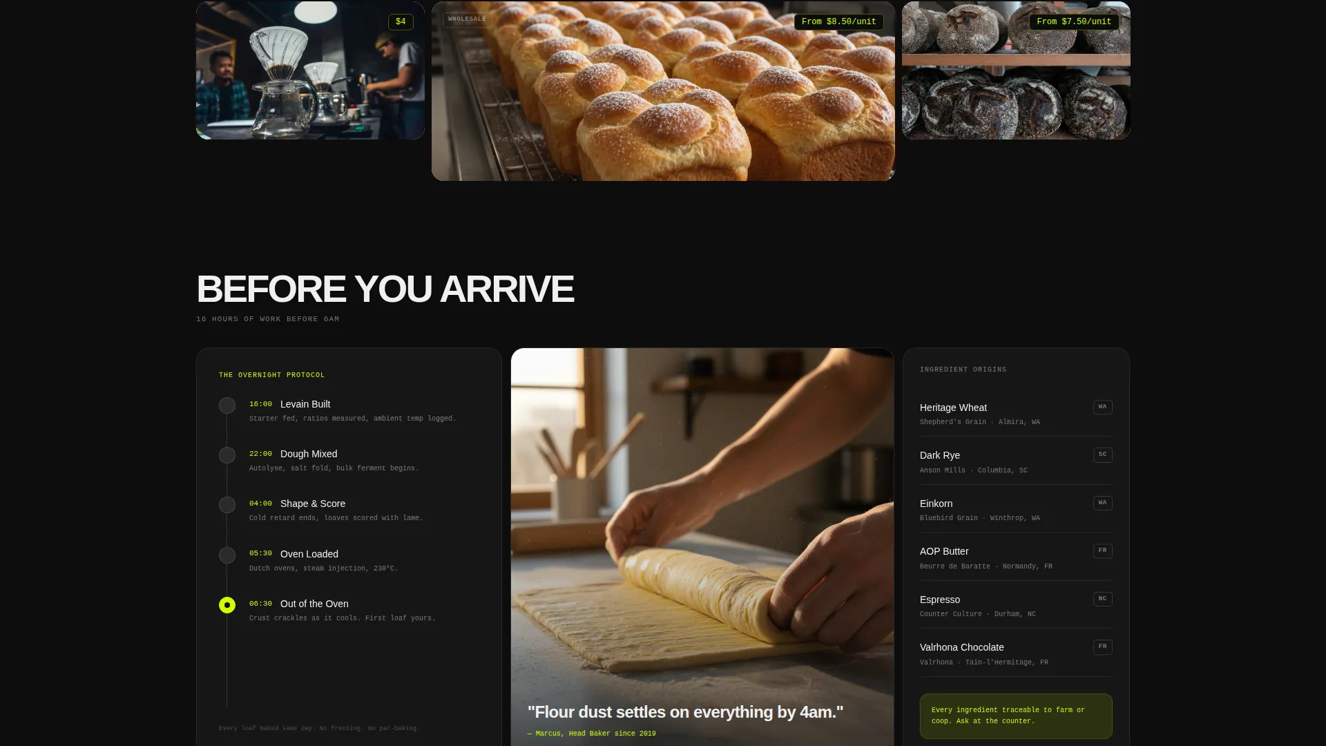Bold Bento Grid Bakery Landing Page Template