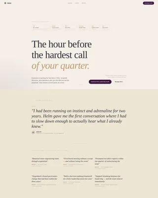 Editorial Leadership Development Coach Landing Page