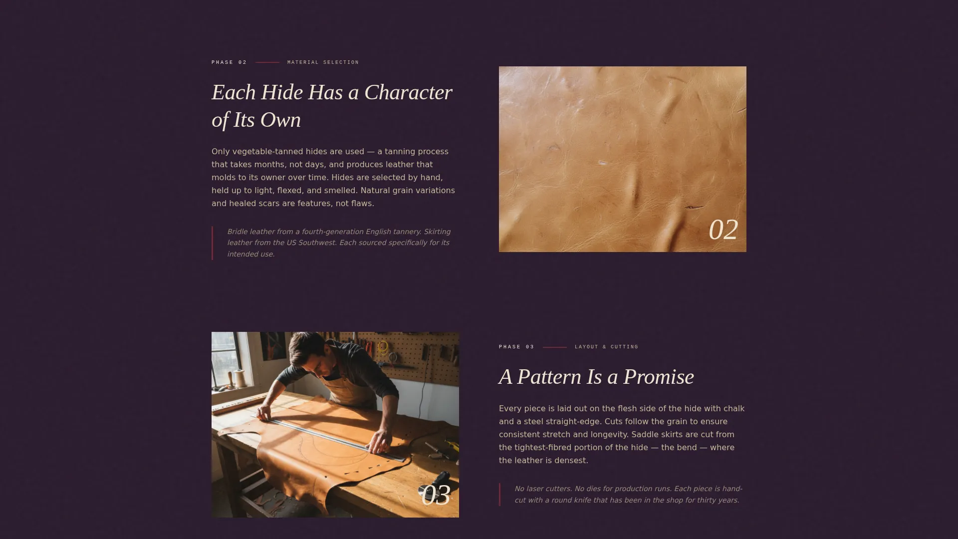 Leather Worker & Saddler Business Blog Website Template